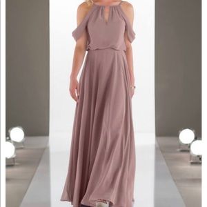 SORELLA VITA ROSEWOOD DUSTY PINK BRIDESMAID/SPECIAL OCCASION DRESS COLD SHOULDER